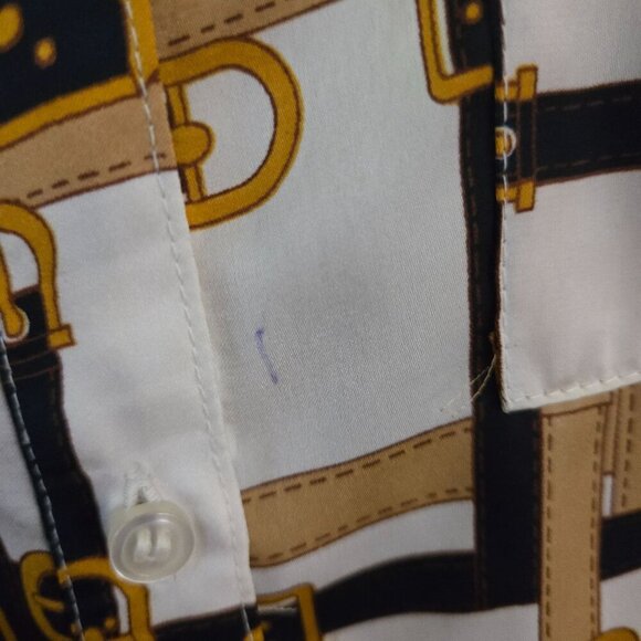 Outback Red Stunning Equestrian Button Down Blouse Size M - Picture 4 of 6